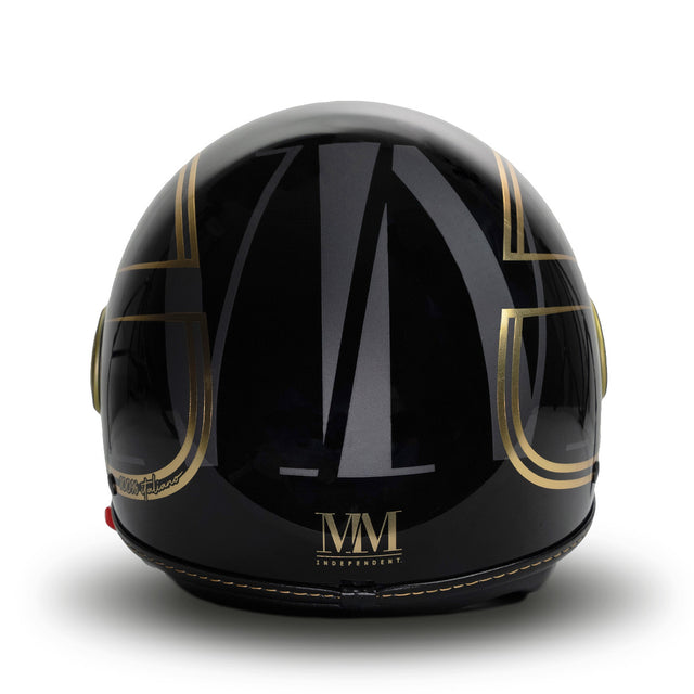 Casque élégant en or noir indépendant