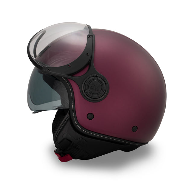 Casco JET A-Ventura Magenta Opaco Monocromo di MM Independent