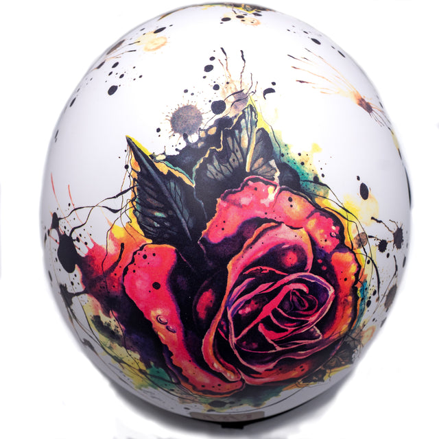 Tatouage rose mm casque indépendant