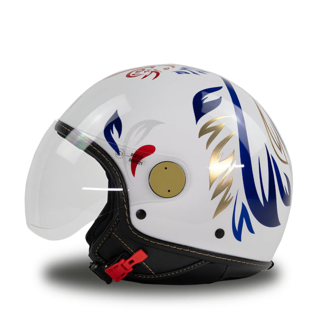 Casco Francia Coq Bianco MM Independent In Edizione Limitata