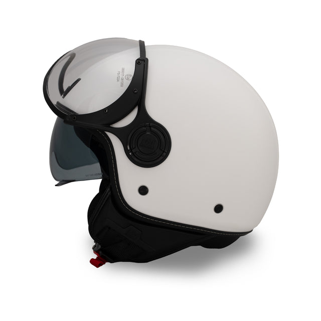 Casco JET A-Ventura Bianco Monocromo di MM Independent