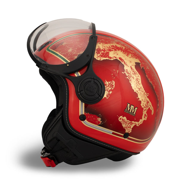 Italien Helm – Eclipse Rot