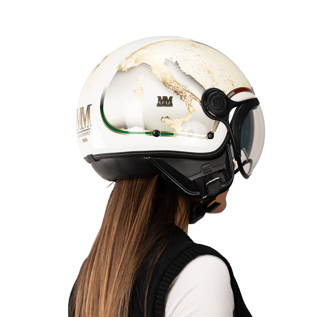 Italien Helm – Horizontweiss
