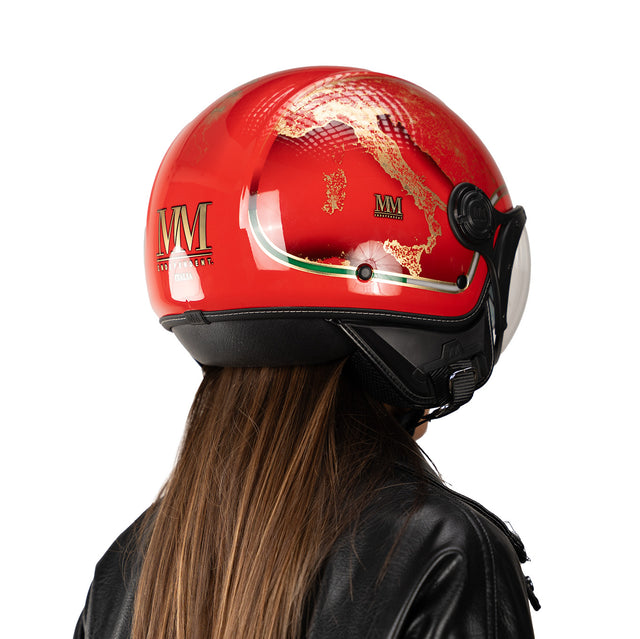 Italien Helm – Eclipse Rot