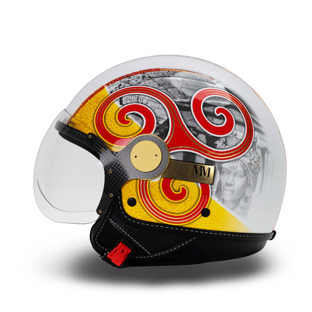 Sicily Trinacria 2.0 Casque jaune-rouge Limited Edition MM Independent